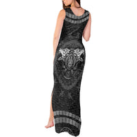 Viking Tank Maxi Dress Norse Wolf and Bearclaw Fusion - Wonder Print Shop
