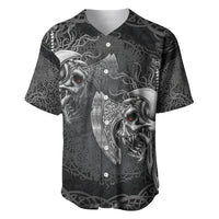 Until Valhalla Viking Skull Baseball Jersey - Wonder Print Shop