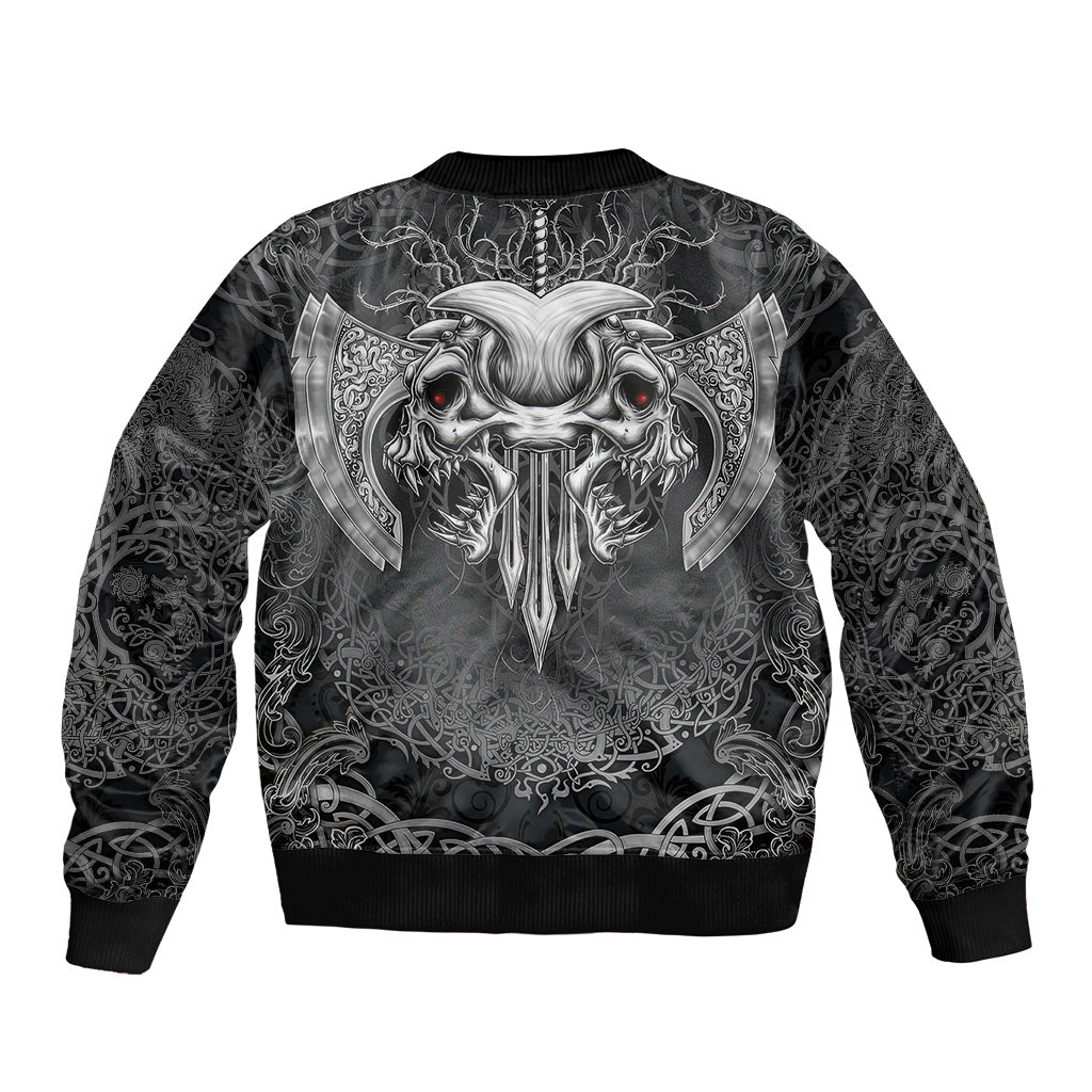 Until Valhalla Viking Skull Bomber Jacket - Wonder Print Shop