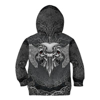 Until Valhalla Viking Skull Kid Hoodie - Wonder Print Shop