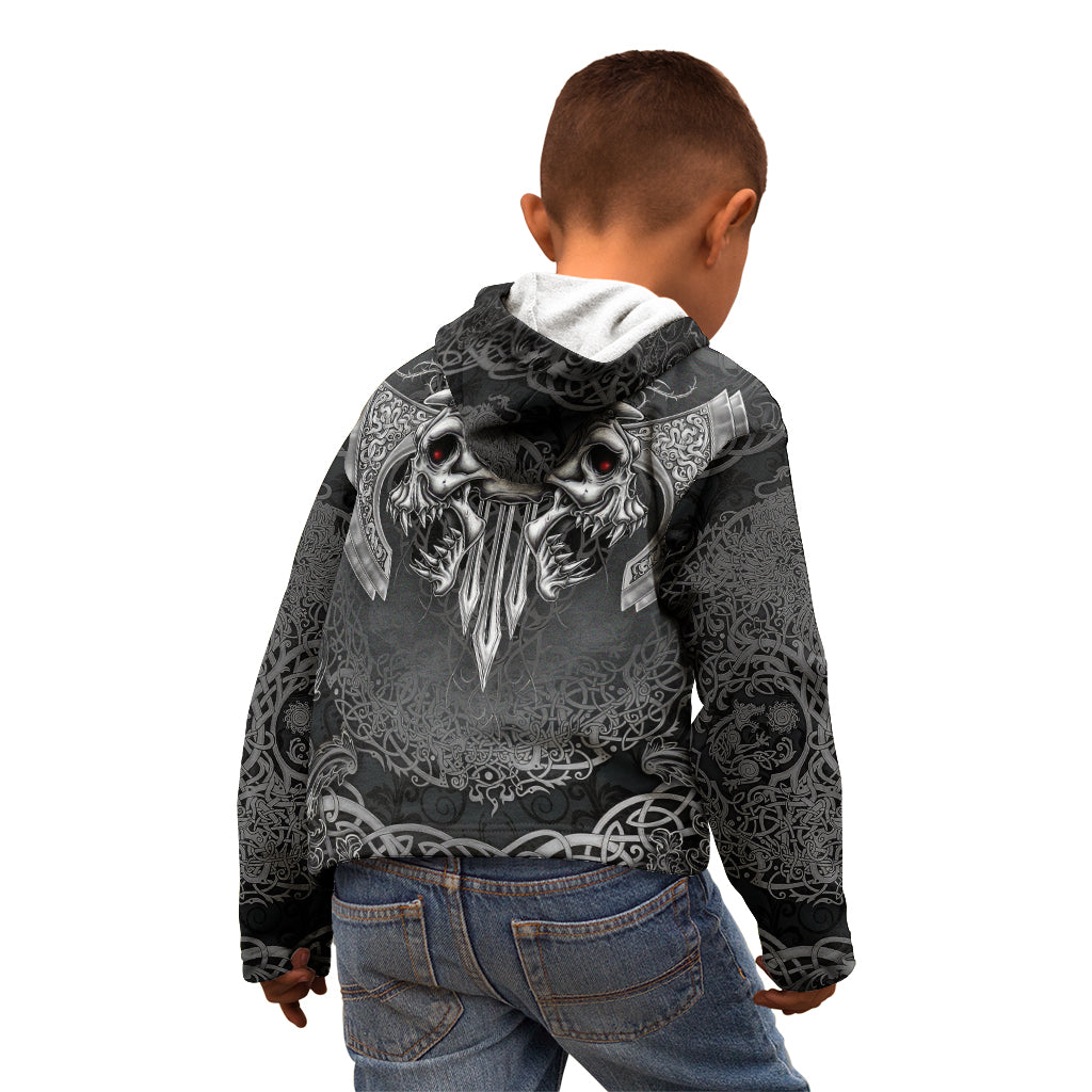 Until Valhalla Viking Skull Kid Hoodie - Wonder Print Shop