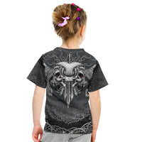 Until Valhalla Viking Skull Kid T Shirt - Wonder Print Shop