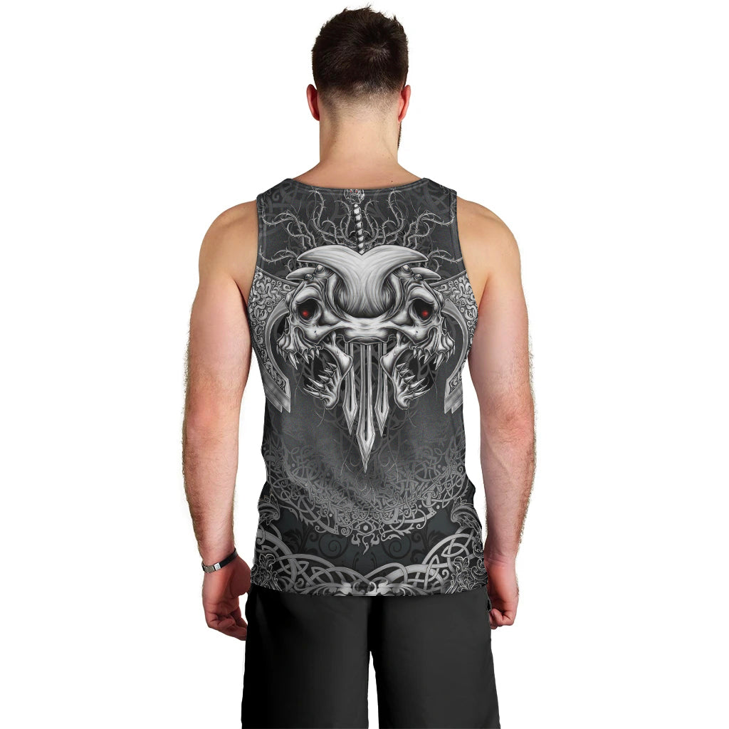 Until Valhalla Viking Skull Men Tank Top - Wonder Print Shop