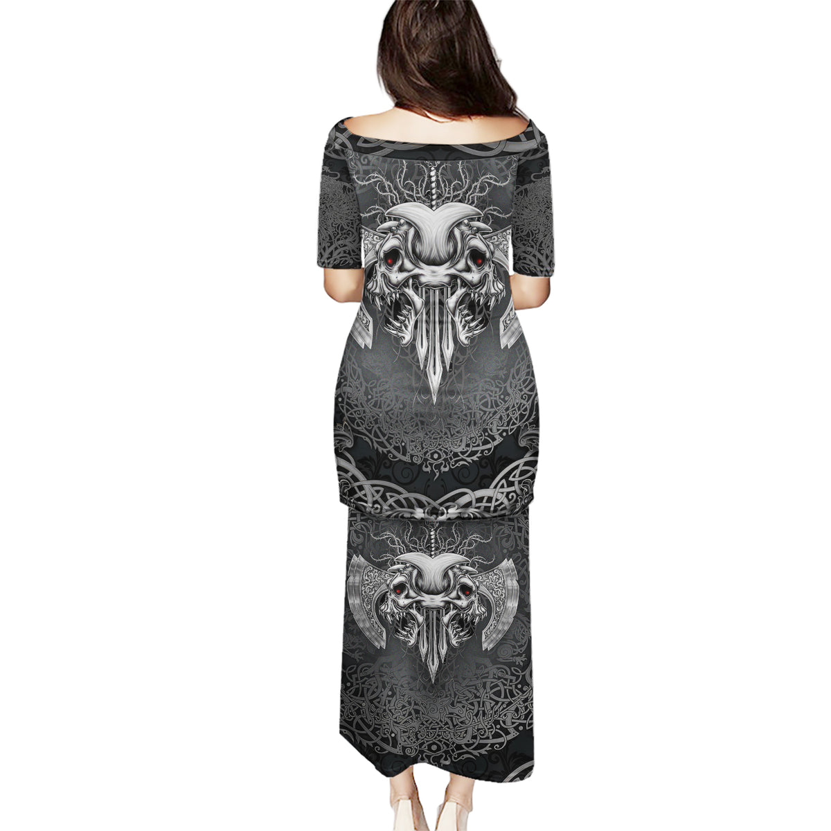 Until Valhalla Viking Skull Puletasi - Wonder Print Shop