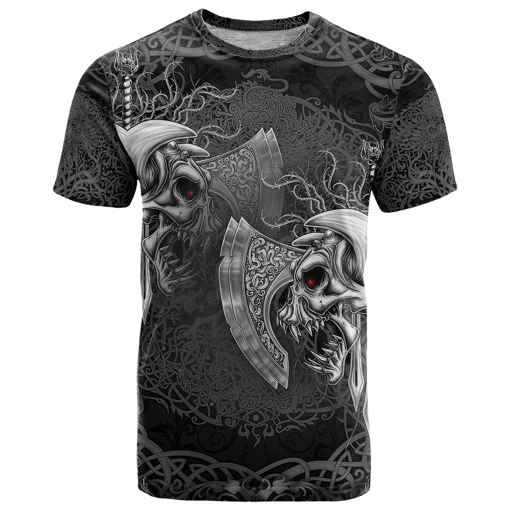 Until Valhalla Viking Skull T Shirt - Wonder Print Shop