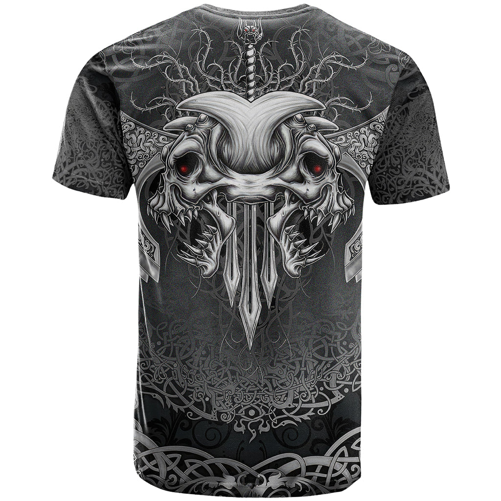Until Valhalla Viking Skull T Shirt - Wonder Print Shop