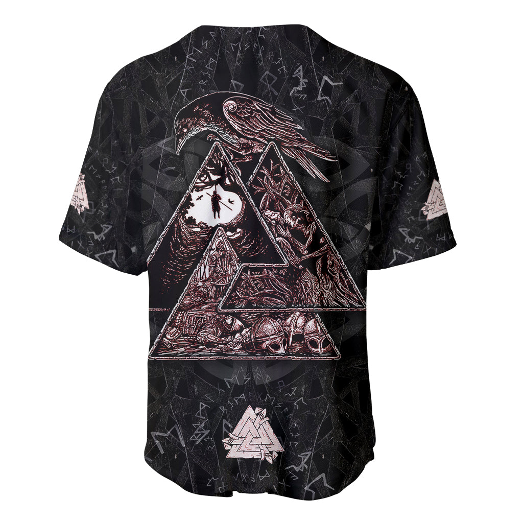 Viking Odin Baseball Jersey Viking Allfather's Radiance - Wonder Print Shop