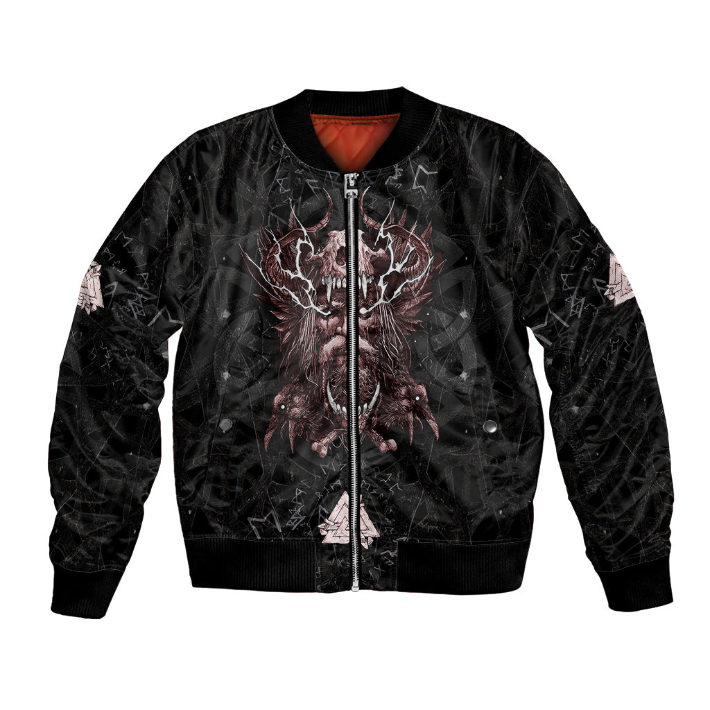 Viking Odin Bomber Jacket Viking Allfather's Radiance - Wonder Print Shop