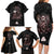 Viking Odin Family Matching Long Sleeve Bodycon Dress and Hawaiian Shirt Viking Allfather's Radiance - Wonder Print Shop