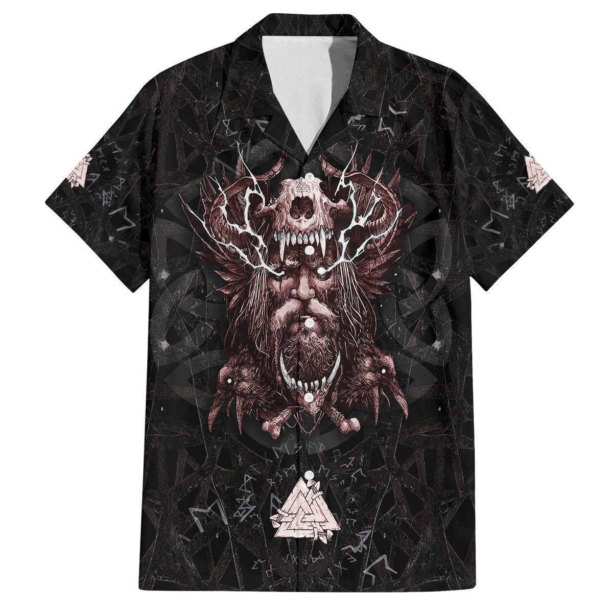 Viking Odin Family Matching Off Shoulder Maxi Dress and Hawaiian Shirt Viking Allfather's Radiance - Wonder Print Shop