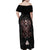 Viking Odin Family Matching Off Shoulder Maxi Dress and Hawaiian Shirt Viking Allfather's Radiance - Wonder Print Shop