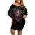 Viking Odin Family Matching Off Shoulder Short Dress and Hawaiian Shirt Viking Allfather's Radiance - Wonder Print Shop