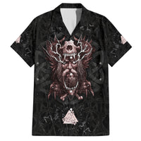 Viking Odin Family Matching Short Sleeve Bodycon Dress and Hawaiian Shirt Viking Allfather's Radiance - Wonder Print Shop