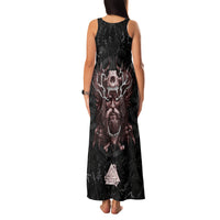 Viking Odin Family Matching Tank Maxi Dress and Hawaiian Shirt Viking Allfather's Radiance - Wonder Print Shop
