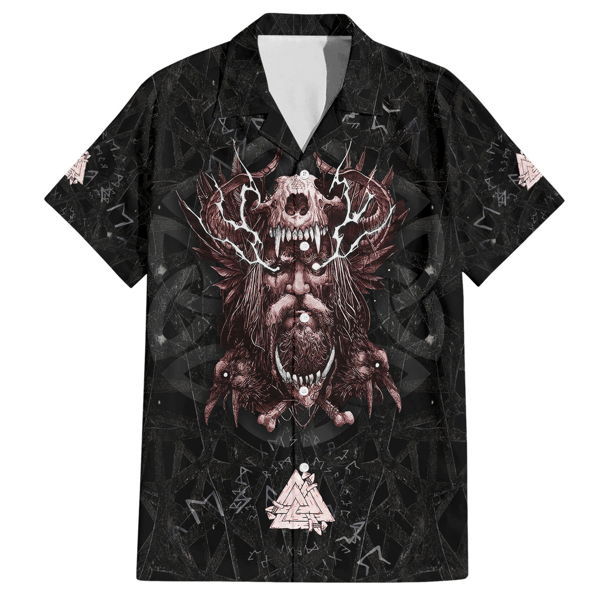 Viking Odin Hawaiian Shirt Viking Allfather's Radiance - Wonder Print Shop