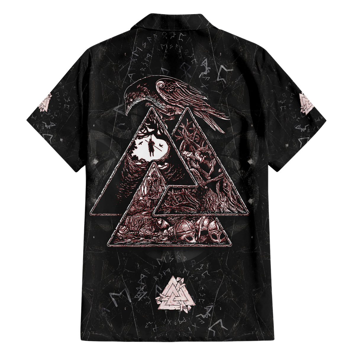 Viking Odin Hawaiian Shirt Viking Allfather's Radiance - Wonder Print Shop