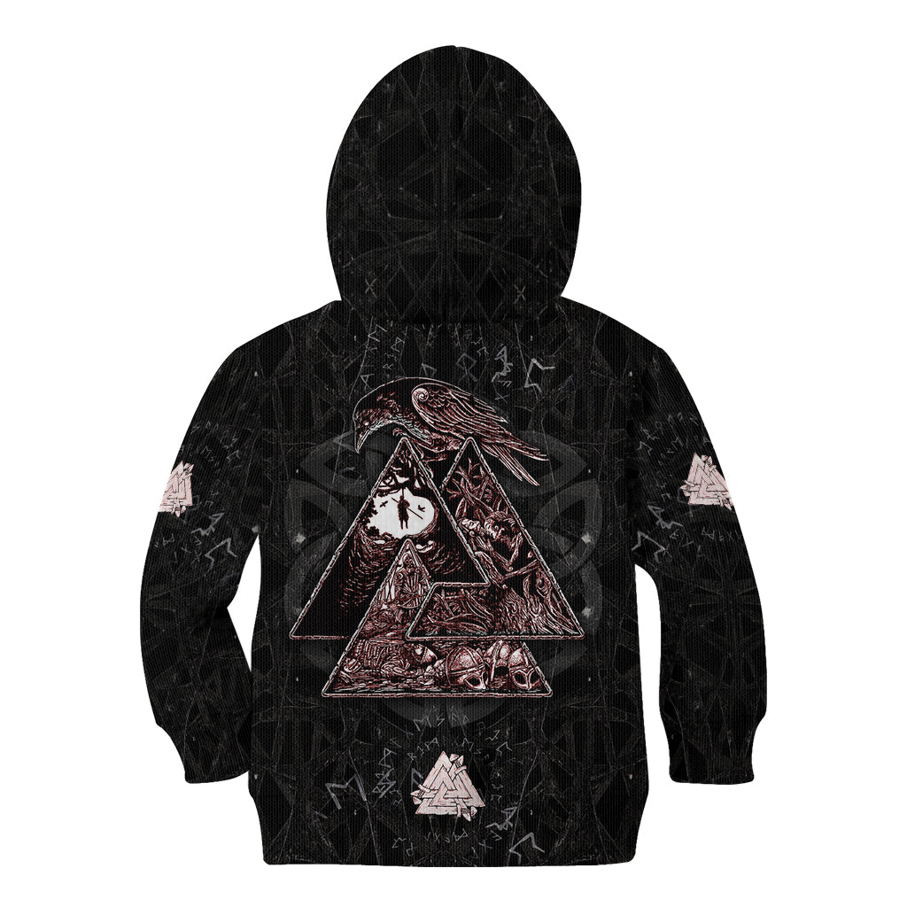 Viking Odin Kid Hoodie Viking Allfather's Radiance - Wonder Print Shop