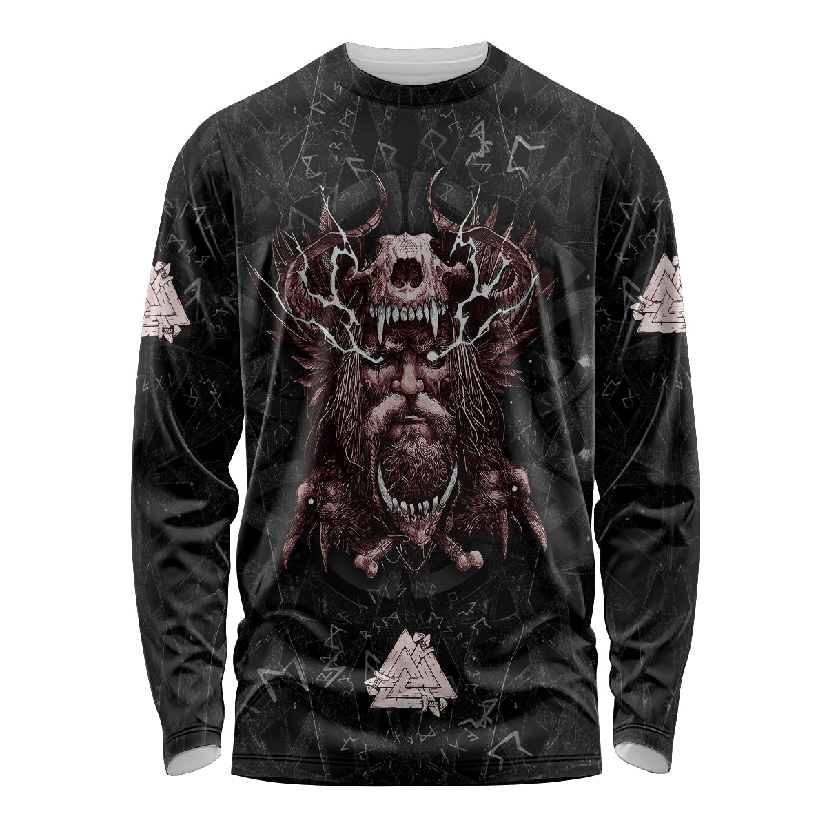 Viking Odin Long Sleeve Shirt Viking Allfather's Radiance - Wonder Print Shop