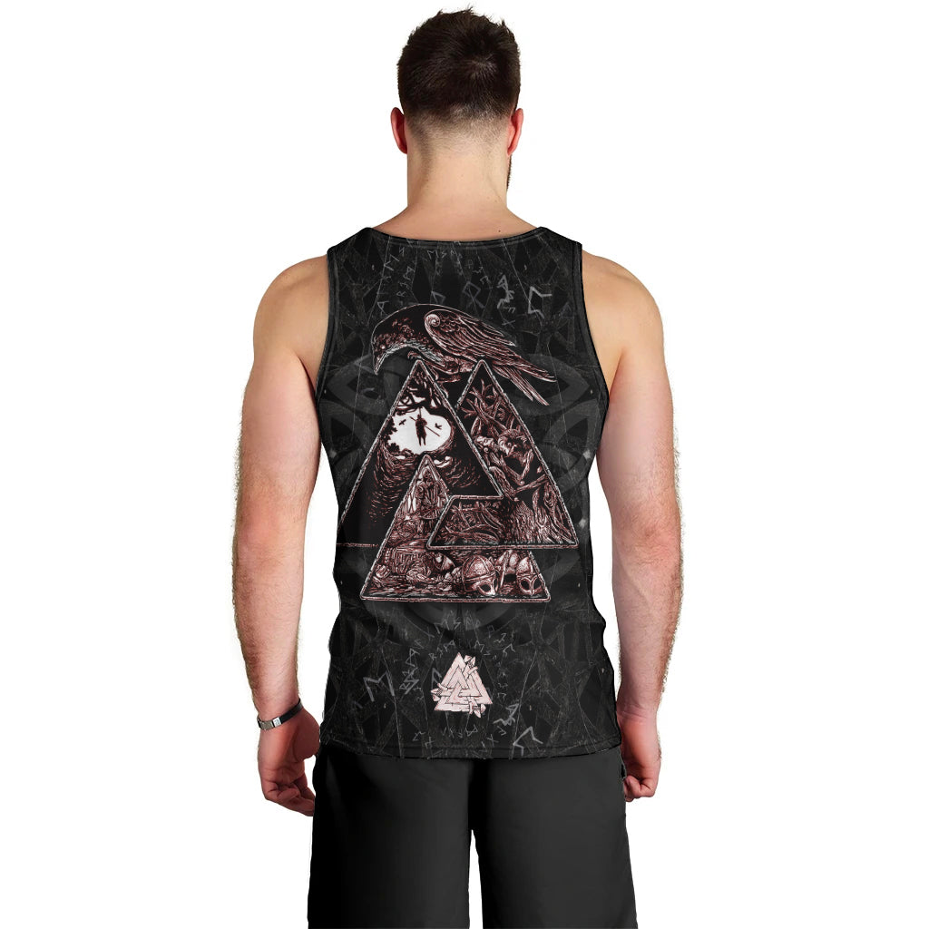 Viking Odin Men Tank Top Viking Allfather's Radiance - Wonder Print Shop