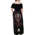 Viking Odin Off Shoulder Maxi Dress Viking Allfather's Radiance - Wonder Print Shop