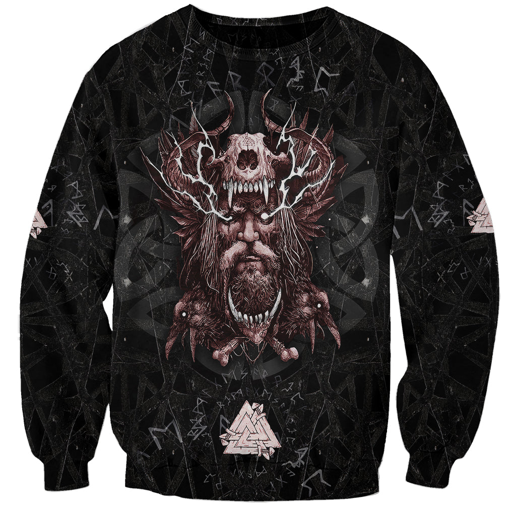 Viking Odin Sweatshirt Viking Allfather's Radiance - Wonder Print Shop