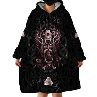 Viking Odin Wearable Blanket Hoodie Viking Allfather's Radiance - Wonder Print Shop