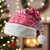 Poland Christmas Santa Hat with Santa Riding Stork White Eagle Emblem and Red Snowflake Knit Pattern Design - Wonder Print Shop