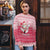 Poland Christmas Ugly Christmas Sweater with Santa Riding Stork White Eagle Emblem and Red Snowflake Knit Pattern Design - Wonder Print Shop