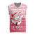 Poland Christmas Knitted V-Neck Vest with Santa Riding Stork White Eagle Emblem and Red Snowflake Knit Pattern Design - Wonder Print Shop