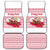 Poland Christmas Car Mats with Santa Children Gingerbread Map Outline and Red Snowflake Knit Pattern Design - Wonder Print Shop