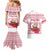 Poland Christmas Couples Matching Mermaid Dress and Hawaiian Shirt with Santa Children Gingerbread Map Outline and Red Snowflake Knit Pattern Design - Wonder Print Shop
