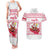 Poland Christmas Couples Matching Tank Maxi Dress and Hawaiian Shirt with Santa Children Gingerbread Map Outline and Red Snowflake Knit Pattern Design - Wonder Print Shop