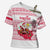 Poland Christmas Cross Shoulder Shirt with Santa Children Gingerbread Map Outline and Red Snowflake Knit Pattern Design - Wonder Print Shop