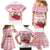 Poland Christmas Family Matching Mermaid Dress and Hawaiian Shirt with Santa Children Gingerbread Map Outline and Red Snowflake Knit Pattern Design - Wonder Print Shop