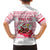 Poland Christmas Family Matching Summer Maxi Dress and Hawaiian Shirt with Santa Children Gingerbread Map Outline and Red Snowflake Knit Pattern Design - Wonder Print Shop
