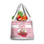 Poland Christmas Grocery Bag with Santa Children Gingerbread Map Outline and Red Snowflake Knit Pattern Design - Wonder Print Shop