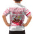 Poland Christmas Kid Hawaiian Shirt with Santa Children Gingerbread Map Outline and Red Snowflake Knit Pattern Design - Wonder Print Shop