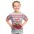 Poland Christmas Kid T Shirt with Santa Children Gingerbread Map Outline and Red Snowflake Knit Pattern Design - Wonder Print Shop