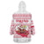 Poland Christmas Wearable Blanket Hoodie with Santa Children Gingerbread Map Outline and Red Snowflake Knit Pattern Design - Wonder Print Shop