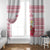 Poland Christmas Window Curtain with Santa Children Gingerbread Map Outline and Red Snowflake Knit Pattern Design - Wonder Print Shop