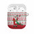 Italy Christmas AirPods Case with Pizza Chef Santa Leaning Tower Colosseum and Red Green Holiday Pattern Design - Wonder Print Shop