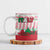 Italy Christmas Ceramic Mug with Pizza Chef Santa Leaning Tower Colosseum and Red Green Holiday Pattern Design - Wonder Print Shop