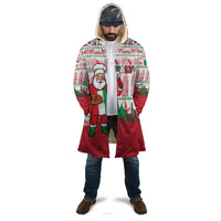Italy Christmas Cloak with Pizza Chef Santa Leaning Tower Colosseum and Red Green Holiday Pattern Design - Wonder Print Shop