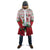 Italy Christmas Cloak with Pizza Chef Santa Leaning Tower Colosseum and Red Green Holiday Pattern Design - Wonder Print Shop