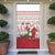Italy Christmas Door Cover with Pizza Chef Santa Leaning Tower Colosseum and Red Green Holiday Pattern Design - Wonder Print Shop