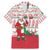 Italy Christmas Family Matching Mermaid Dress and Hawaiian Shirt with Pizza Chef Santa Leaning Tower Colosseum and Red Green Holiday Pattern Design - Wonder Print Shop
