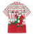 Italy Christmas Family Matching Mermaid Dress and Hawaiian Shirt with Pizza Chef Santa Leaning Tower Colosseum and Red Green Holiday Pattern Design - Wonder Print Shop