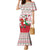 Italy Christmas Family Matching Mermaid Dress and Hawaiian Shirt with Pizza Chef Santa Leaning Tower Colosseum and Red Green Holiday Pattern Design - Wonder Print Shop