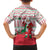 Italy Christmas Family Matching Off The Shoulder Long Sleeve Dress and Hawaiian Shirt with Pizza Chef Santa Leaning Tower Colosseum and Red Green Holiday Pattern Design - Wonder Print Shop