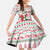 Italy Christmas Family Matching Off The Shoulder Long Sleeve Dress and Hawaiian Shirt with Pizza Chef Santa Leaning Tower Colosseum and Red Green Holiday Pattern Design - Wonder Print Shop